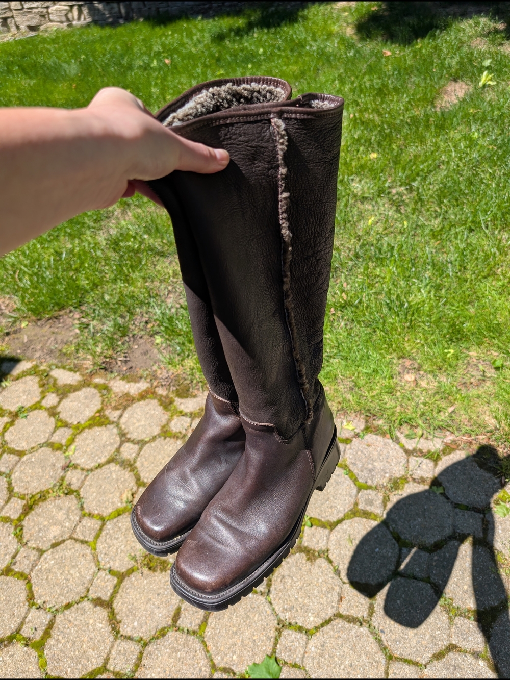 L.L. Bean Brown Tall Shearling-Lined Winter Boots